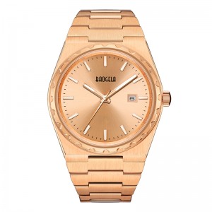 BAOGELA Brand Luxury Rose Watches Stainless Steel Men\'s Wristwatch Classic Business 50M Waterproof Movement Relogio Masculino 22801