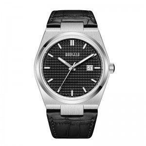 BAOGELA 40mm Men Business Watches Quartz Sport Casual Genuine Leather WristWatch 50TM Waterproof Male Clock Relogio Masculino 22802