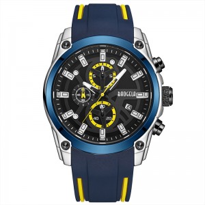 BAOGELA Men's Military Sport Watches Men Waterproof Fashion Blue Silicone Strap Wristwatch Man Luxury Top Brand Luminous Watch 22705