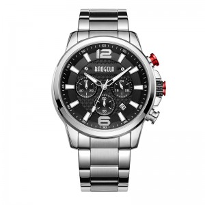BAOGELA Watches for Men  New Chronograph Quartz Watch Luxury Stainless Steel Wristwatch Man Relogios Masculino часы мужские 22706
